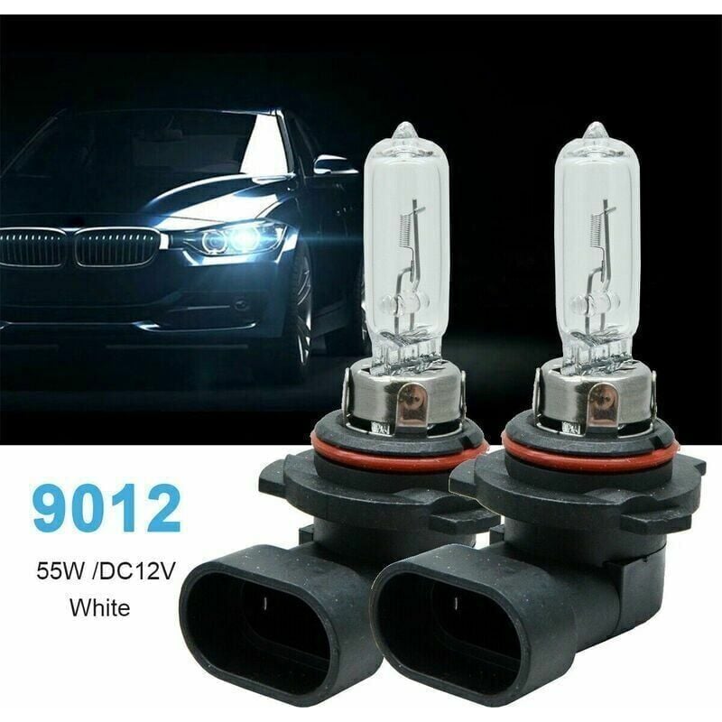 foto del prodotto snq lampadine alogene trasparenti di ricambio per fari auto 9012 hir2 px22d 12v 55w per luci fendinebbia drl.