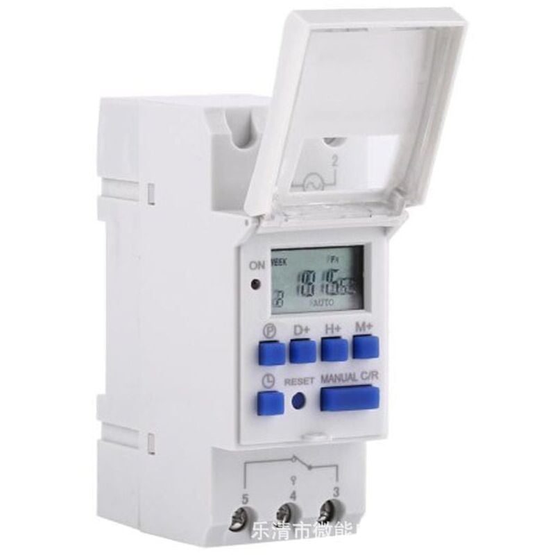foto del prodotto snq lcd minuterie programmateur horaire lectrique hebdomadaire num rique timer interrupteur 15a 220v 