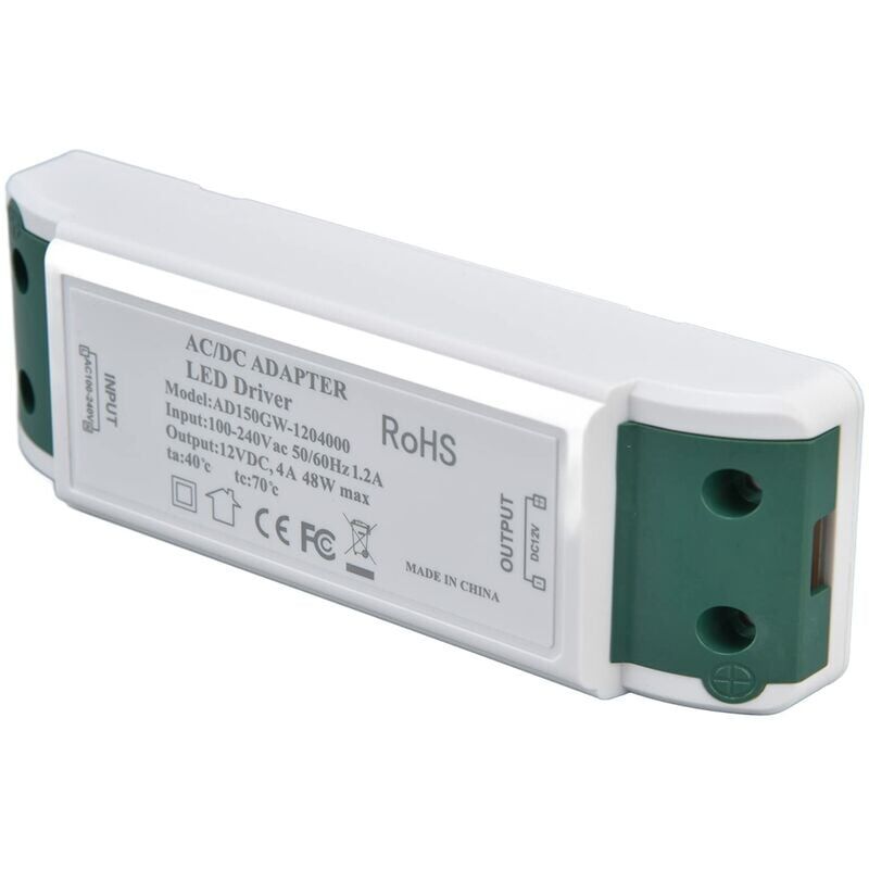 foto del prodotto snq led 48w led driver dc 12v 4a adattatore convertitore led trasformatore driver alimentazione a tensione costante