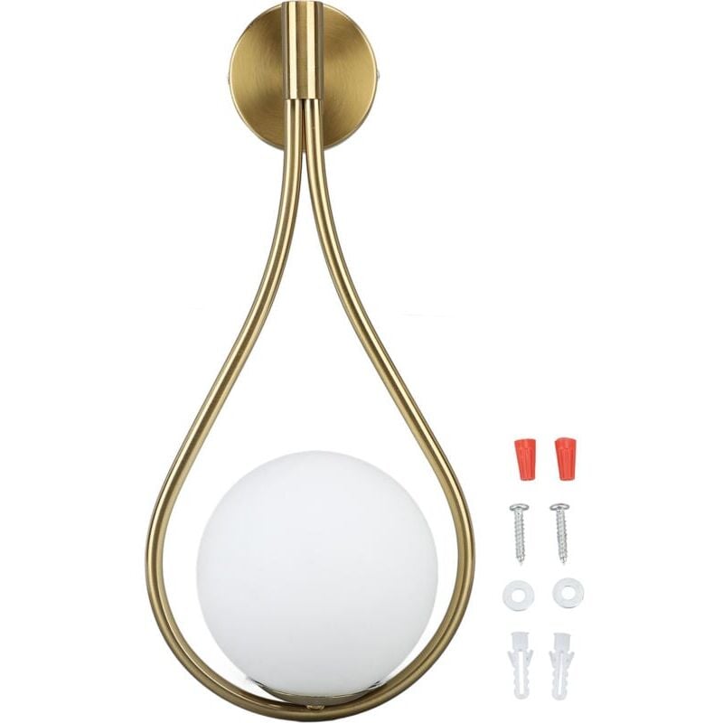 foto del prodotto snq led applique da parete per interni lampada da parete sferica regolabile industriale rotonda in vetro lampada da parete in metallo con gocce