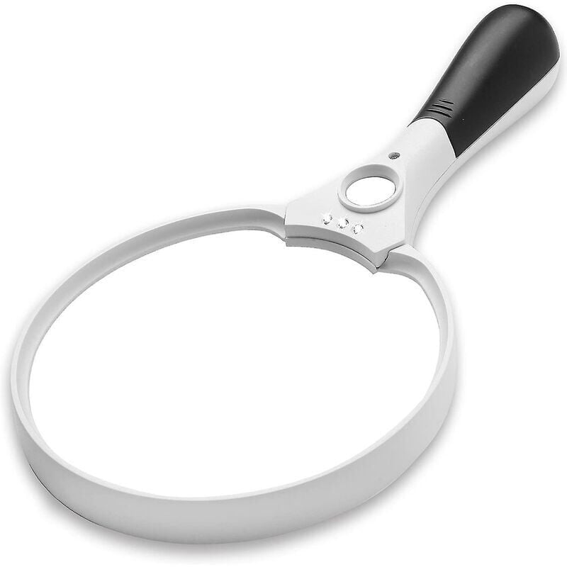 foto del prodotto snq lente d ingrandimento led portatile con luce per la lettura ingrandimento 2x 4x 10x
