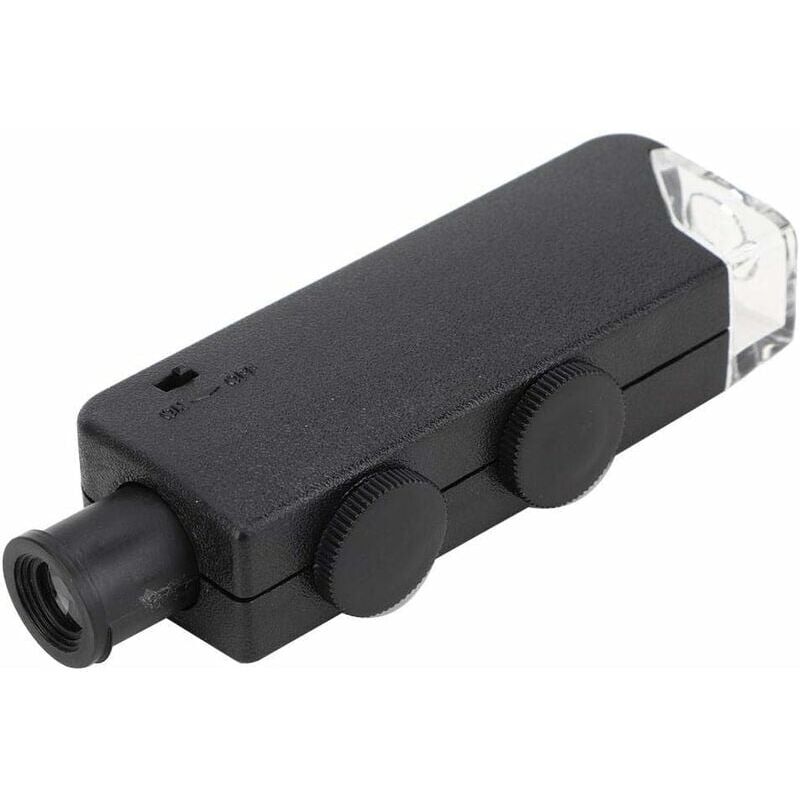 foto del prodotto snq lente d ingrandimento portatile tascabile per microscopio illuminato a led regolabile 60 100x per l osservazione