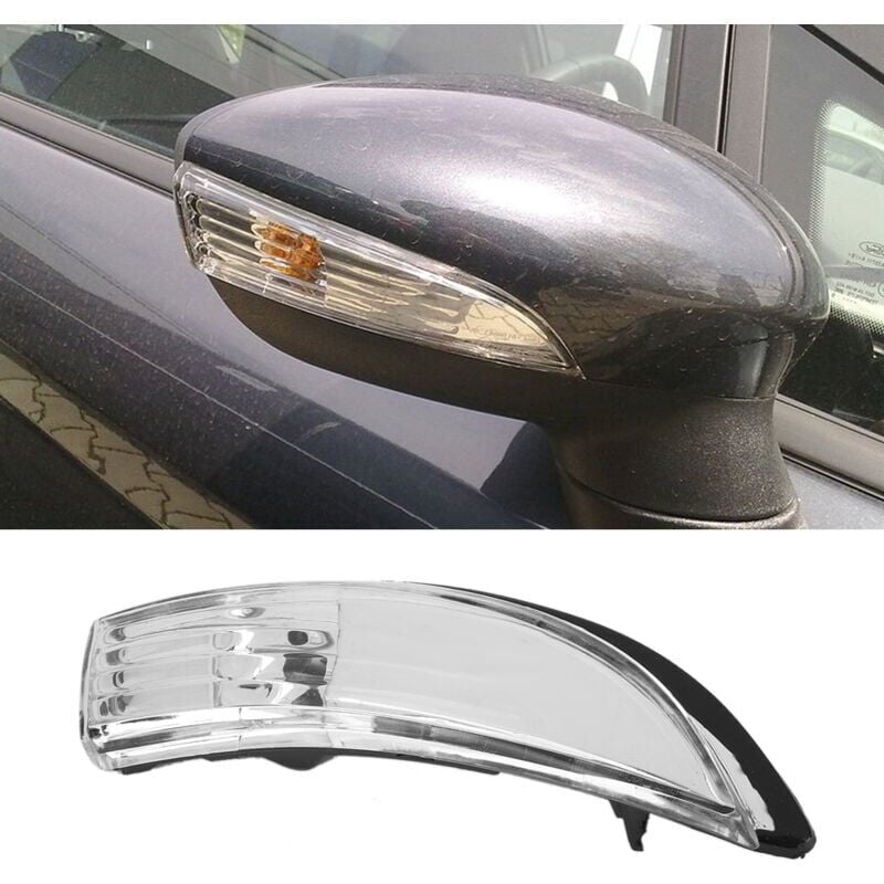 foto del prodotto snq lente trasparente per specchietto retrovisore esterno per ford fiesta mk7 mk7.5 2009 2017 lato destro