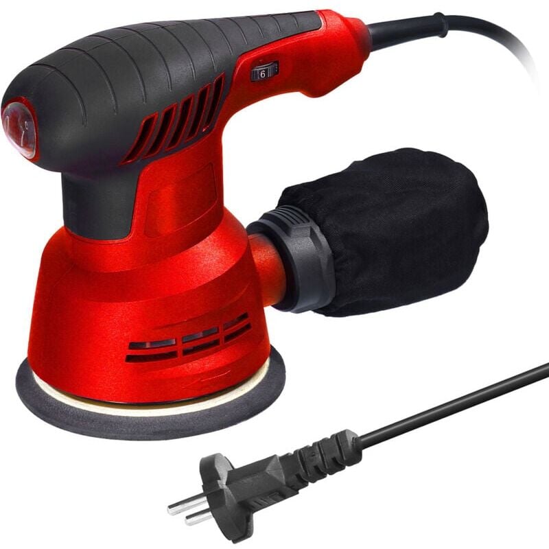 foto del prodotto snq levigatrice orbitale casuale 300 w con velocit regolabile da 5.000 a 12.000 giri min max levigatrice orbitale a 6 velocit variabili,
