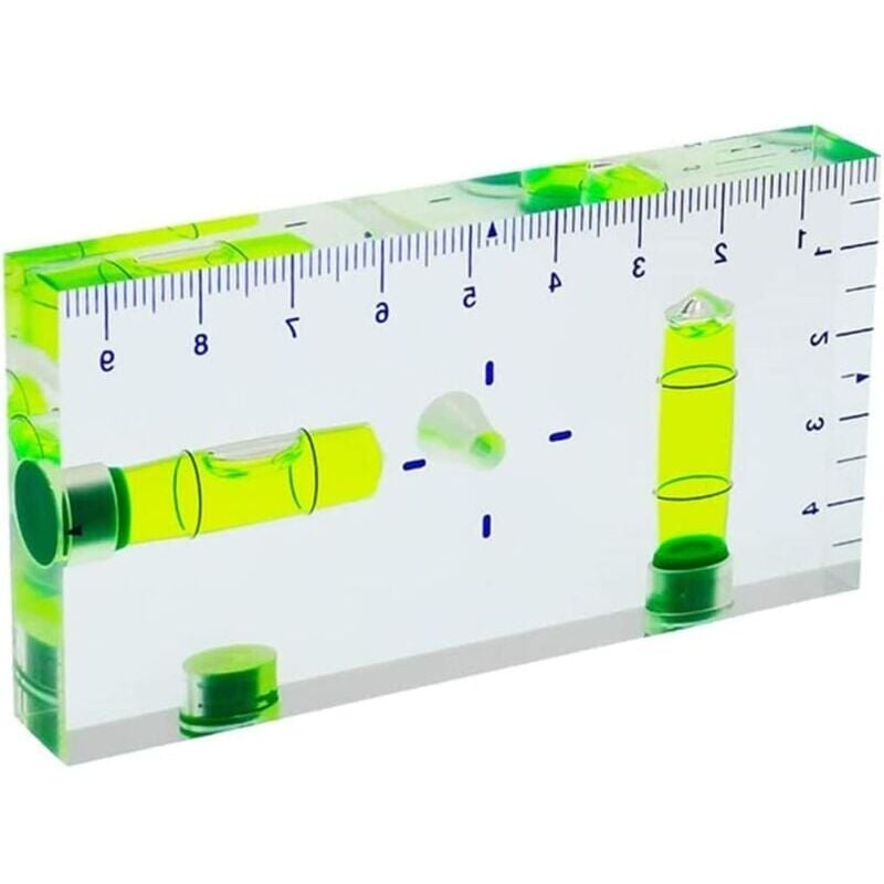 foto del prodotto snq livella multifunzione a t trasparente con scala magnetica 95 x 51 x 13 mm