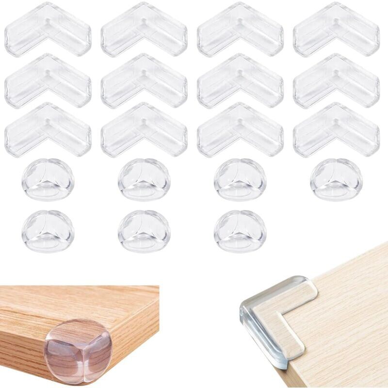 foto del prodotto snq lot de 17 coin de table protection bebe protege coin de table protection meuble protecteur de bord transparent pour bureau, berceau, chemin e,