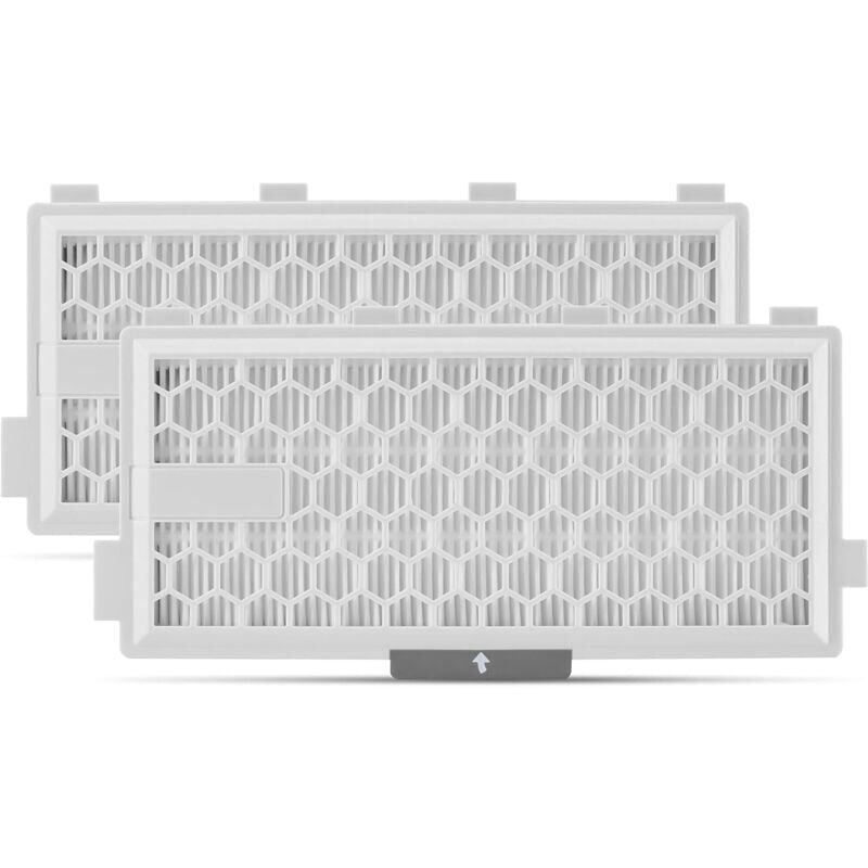 foto del prodotto snq lot de 2 filtres hepa airclean plus 50 pour aspirateur miele complete c3 powerline, s8340 air clean sf ha 50 pour complete c2 c3 compact c1