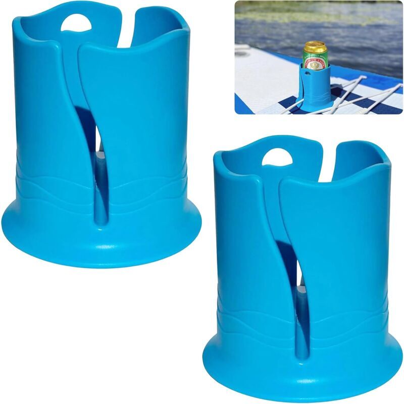 foto del prodotto snq lot de 2 porte gobelets universels pour planche pagaie, porte gobelet multifonctionnel, anti renversement, planche de surf, porte bouteille
