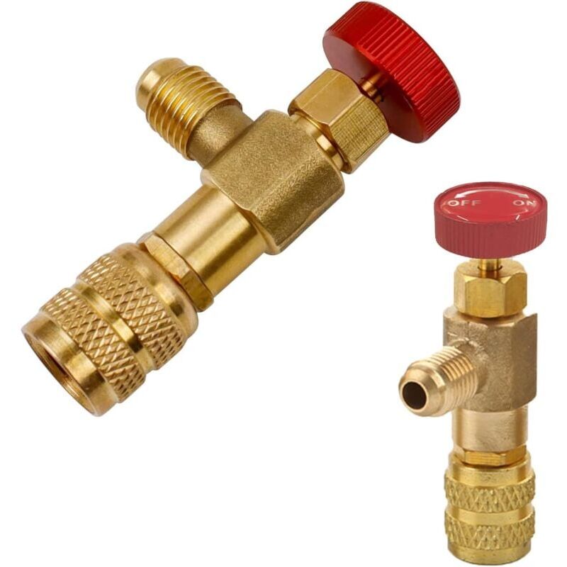 foto del prodotto snq lot de 2 soupape de s curit liquide adaptateur, soupape de s curit r410 r22, vanne de r gulation de r frig rant, vanne de refroidissement
