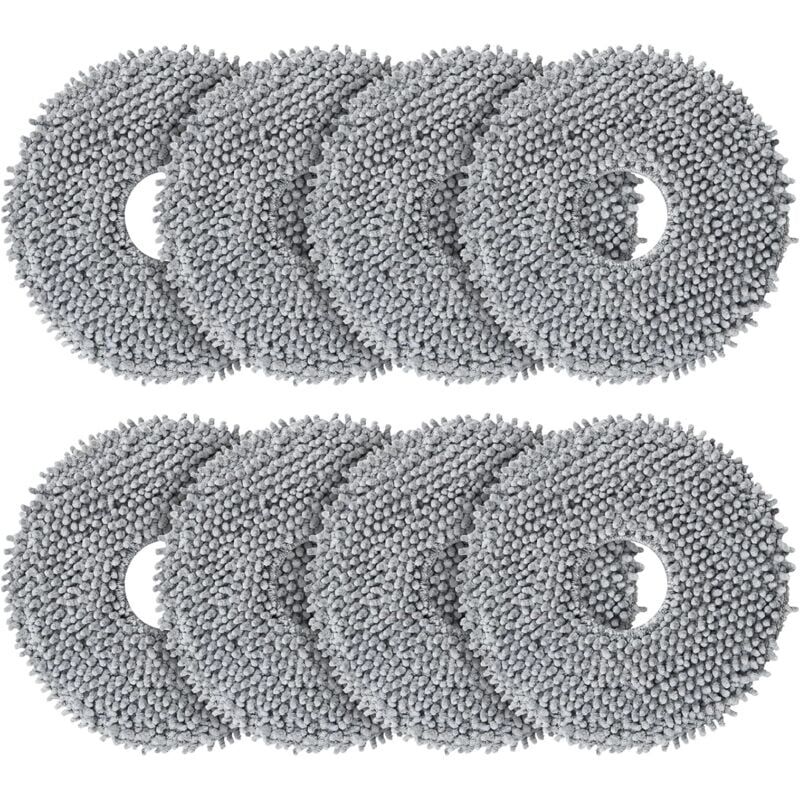 foto del prodotto snq lot de 8 tampons de vadrouille pour aspirateur robot roborock q revo qrevo maxv qrevo master qrevo plus qrevo slim qrevo pro qrevo s qrevo