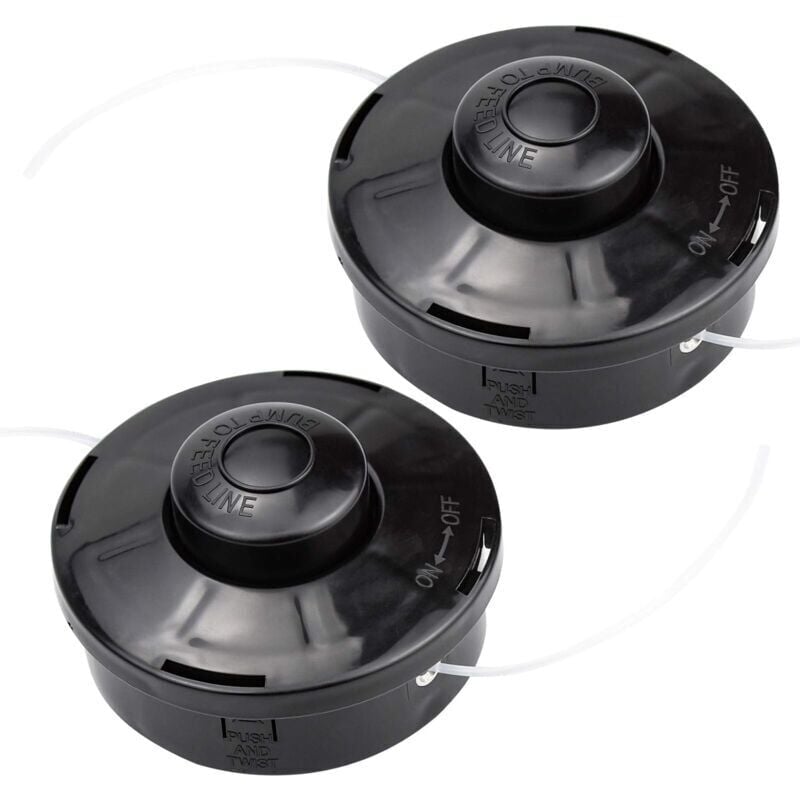 foto del prodotto snq lotto 2 testina universale in nylon per decespugliatore, bobina per decespugliatore, testina per decespugliatore m10 x 1,25 per decespugliatore