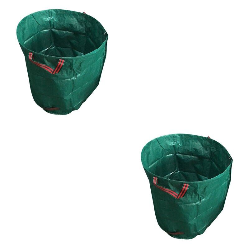 foto del prodotto snq lotto di 2 sacs and jardin, 300 l, sacs and jardin, sacs and feuilles avec poign es, sacs d herbe verts industriels tiss s pliables