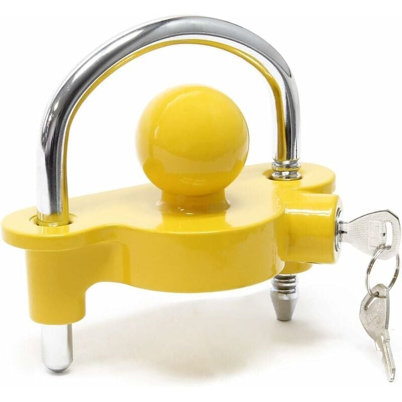 foto del prodotto snq lucchetto per rimorchio con lucchetto di sicurezza ad anello per ingresso barra di traino da 50 mm per roulotte