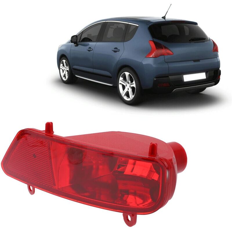 foto del prodotto snq luce fendinebbia posteriore per auto, accessori di ricambio per auto compatibili con peugeot 3008 5008 2009 2016 destra 