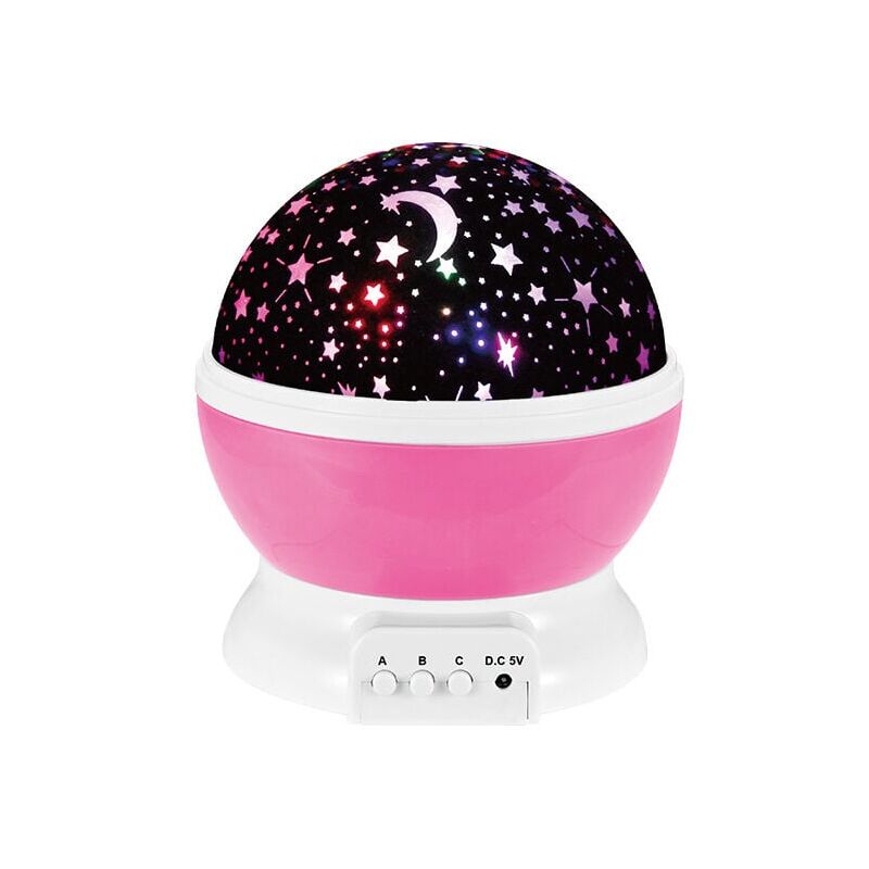 foto del prodotto snq luce notturna per bambini, proiezione di stelle, rotazione a 360 , lampada da soffitto, luce notturna a led per bambini, 8 modalit di colore,