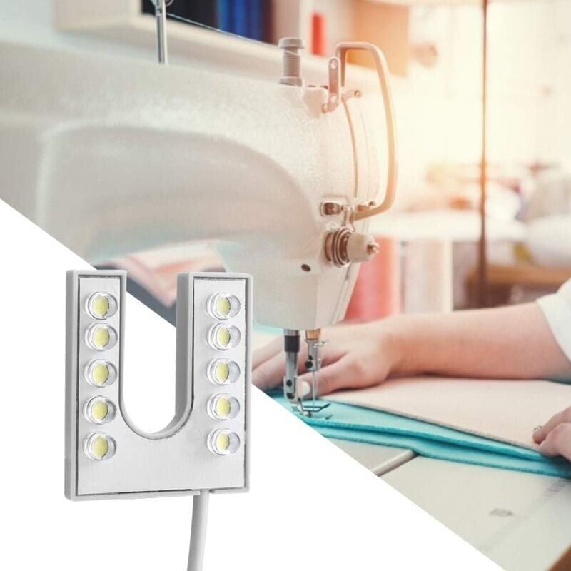 foto del prodotto snq luce per macchina da cucire, lampada a collo d oca flessibile a led con base di montaggio magnetica per artigianato, per macchina da cucire