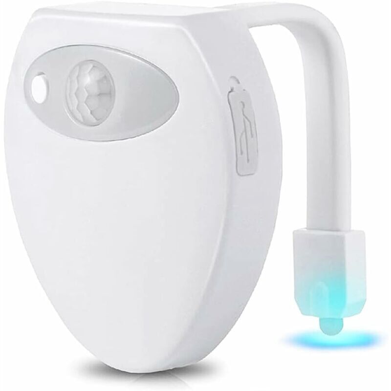 foto del prodotto snq luce per wc luce notturna a led ricaricabile 8 colori per bagno wc wc a secchio bagno armadietto lavandino hotel, bar
