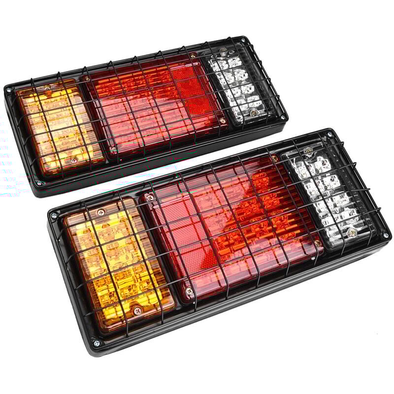 foto del prodotto snq luci a led per rimorchi, luci posteriori universali a led per rimorchi di camion, barra con 40 led, indicatori di direzione posteriori