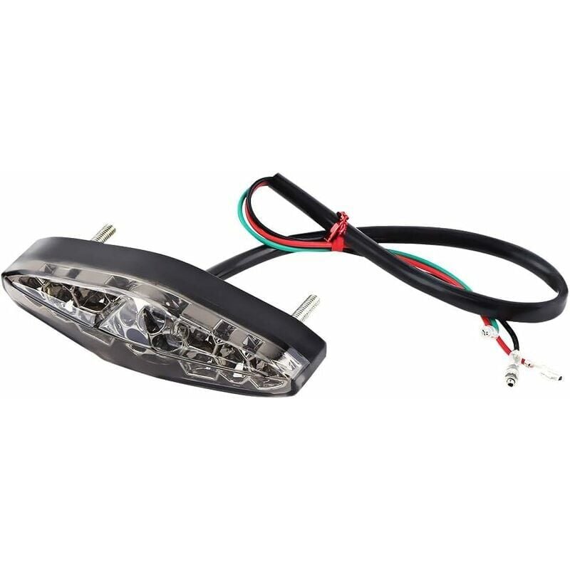foto del prodotto snq luci posteriori freno moto universali luci posteriori a led per moto 12v 15 led luci freno posteriori per moto luci di stop fumo 