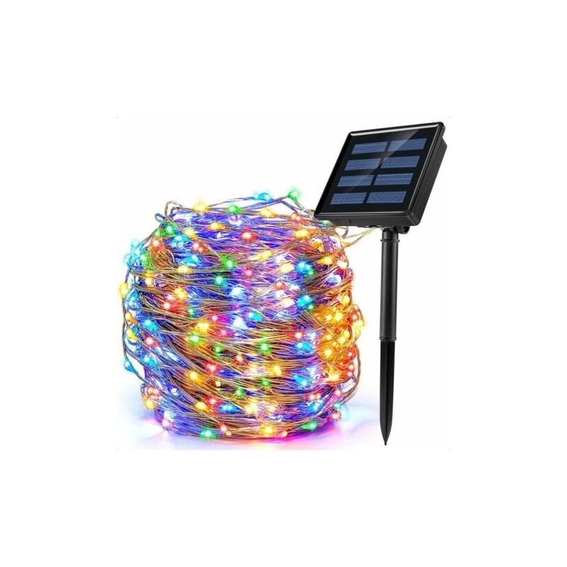 foto del prodotto snq luci solari da esterno, 200 led, 8 modalit , 22 m, decorazione solare, ip65, lampada solare da esterno impermeabile per giardino, balcone,