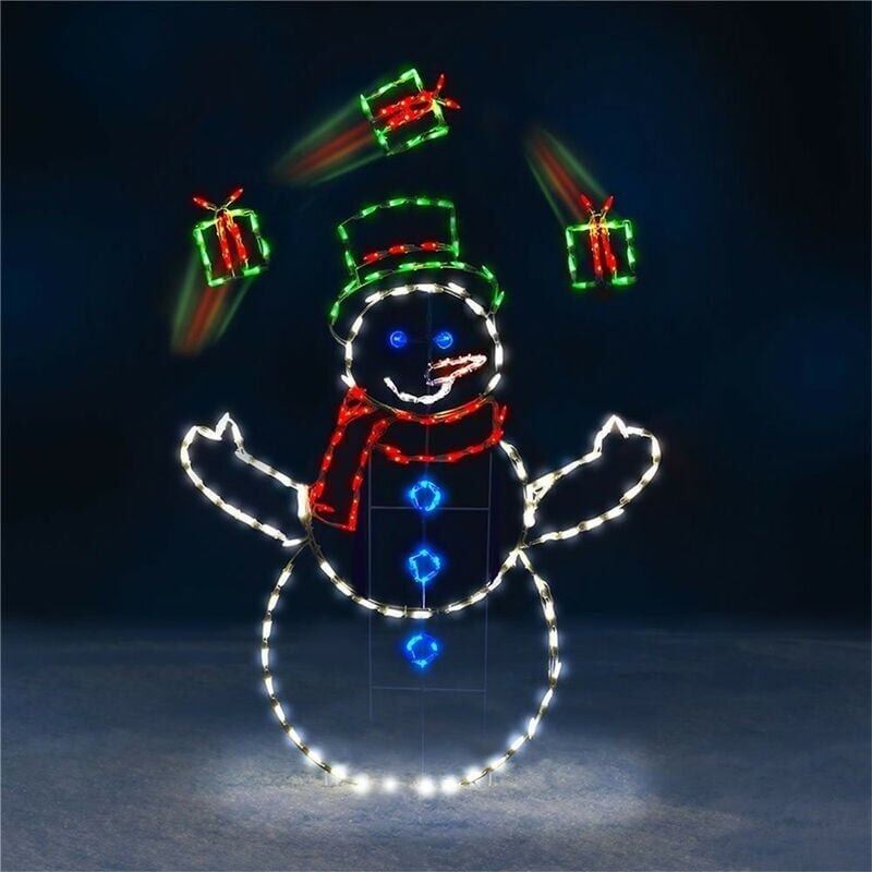 foto del prodotto snq lumi res de no l bonhomme de neige led, d corations d ext rieur, statues d ext rieur, d corations de jardin
