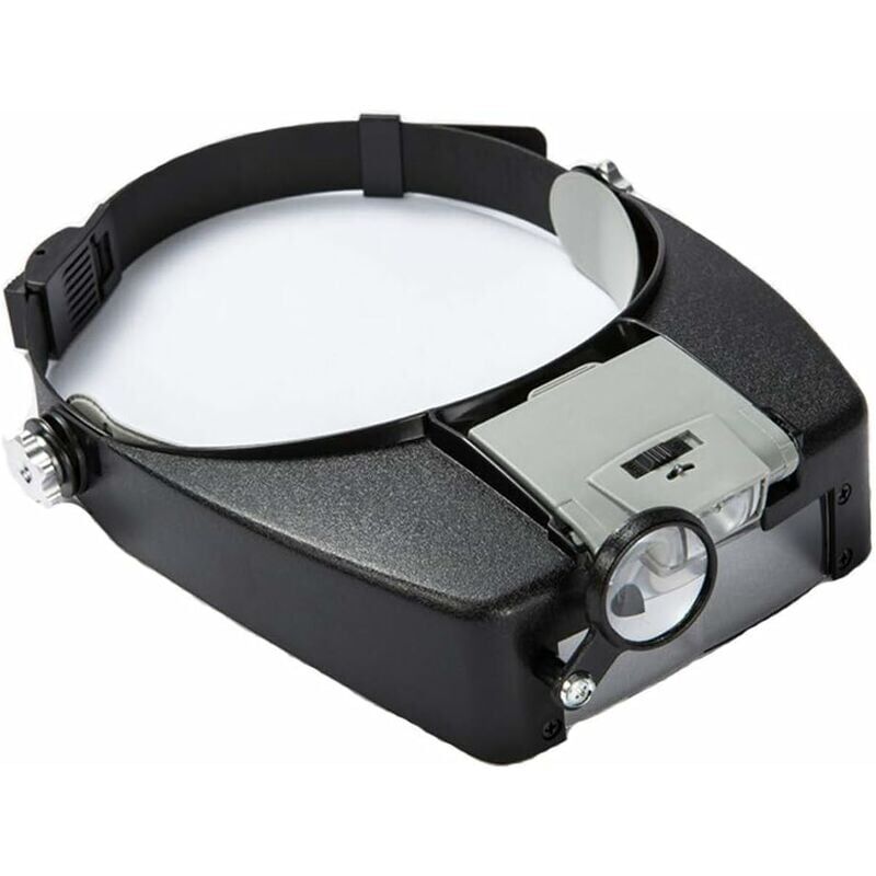foto del prodotto snq lunettes loupe grossissante helmet avec clairage led 1.5x 10x zoom casque loupe frontale serre t te avec lumi re pour lecture,