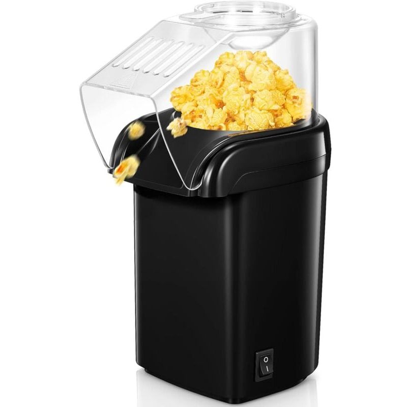 foto del prodotto snq machine a pop corn air chaud 1200w,m nages, poping rapide en 2 minutes,sans graisse ni huile,incl. cuill re mesurer de ma s,design compact,