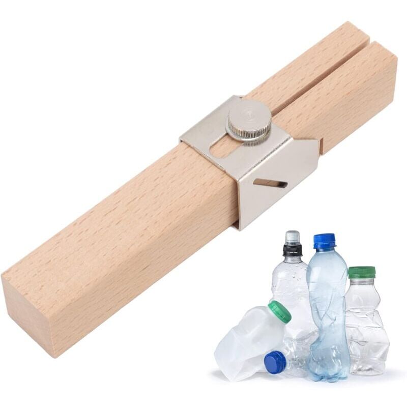 foto del prodotto snq machine couper les cordes pour bouteilles, coupe bouteilles en plastique de h tre respectueux de l environnement portable pour bouteilles en