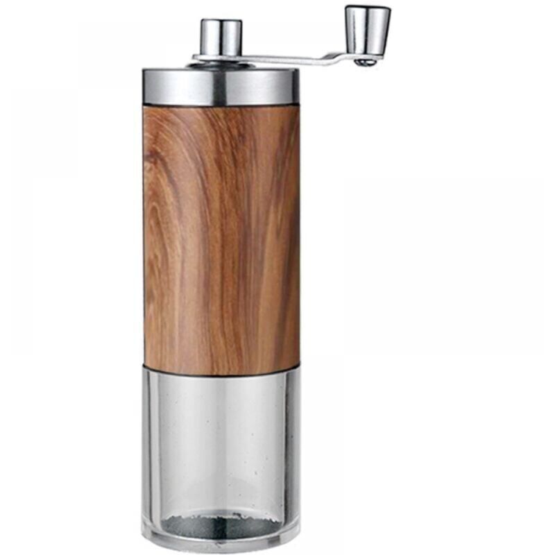foto del prodotto snq macinacaff manuale in acciaio inox, macinacaff manuale in ceramica per aeropress, caff americano, espresso, pressa francese, infuso turco,