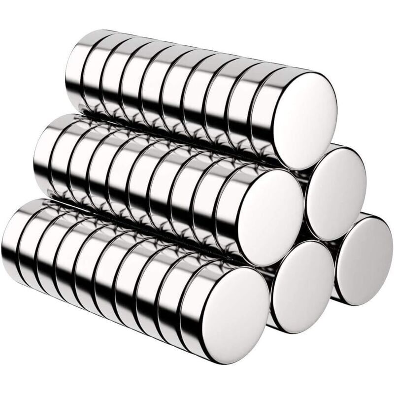 foto del prodotto snq magneti da 60 pezzi, magneti da frigorifero al neodimio ultra resistenti, piccoli magneti rotondi per frigorifero, lavagna magnetica, porta,
