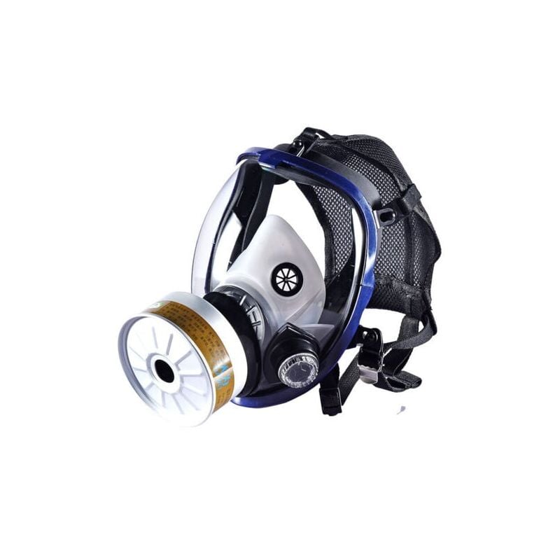 foto del prodotto snq maschera respiratoria riutilizzabile a pieno facciale, respiratore con copertura per gas e vapori organici, maschera con tasca a rete 6800 