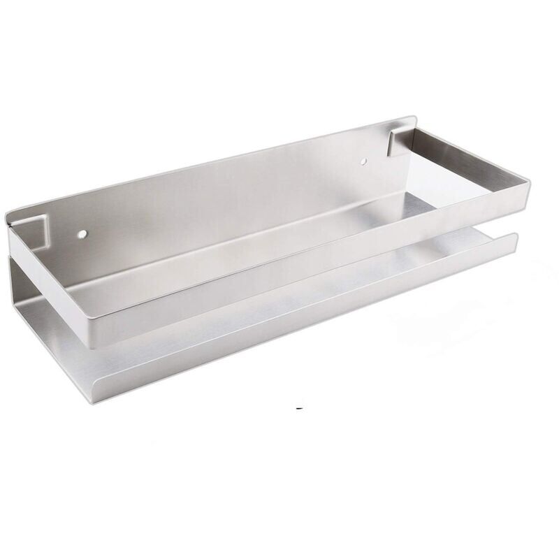foto del prodotto snq mensola da parete per bagno accessori per il bagno 20 40 cm argento spazzolato mensola moderna per il bagno per la cucina doccia shampoo 30 cm
