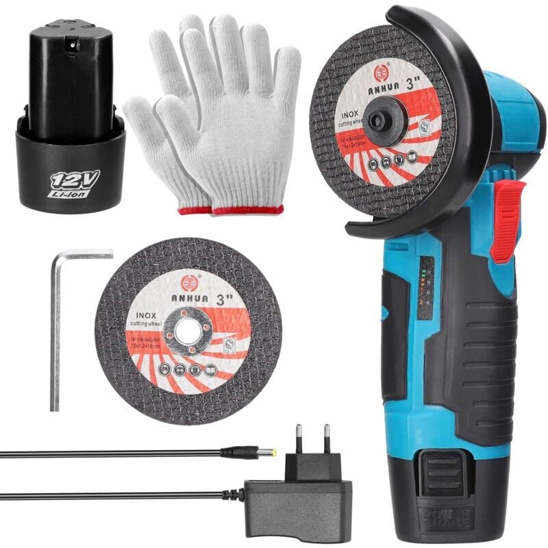 foto del prodotto snq mini grinder 19500rpm 100 240v brushless 2 batterie 1500mah