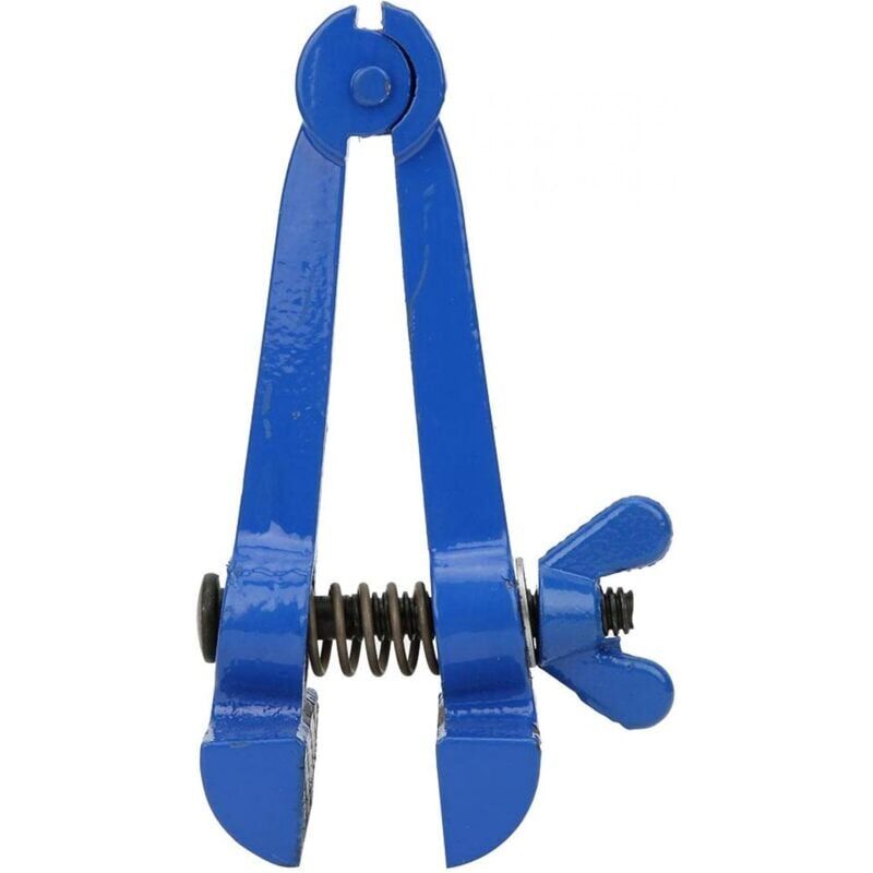 foto del prodotto snq mini morsa manuale, mini morsa manuale in acciaio spray blu multiuso piccole pinze ferramenta forniture per utensili 50 mm 