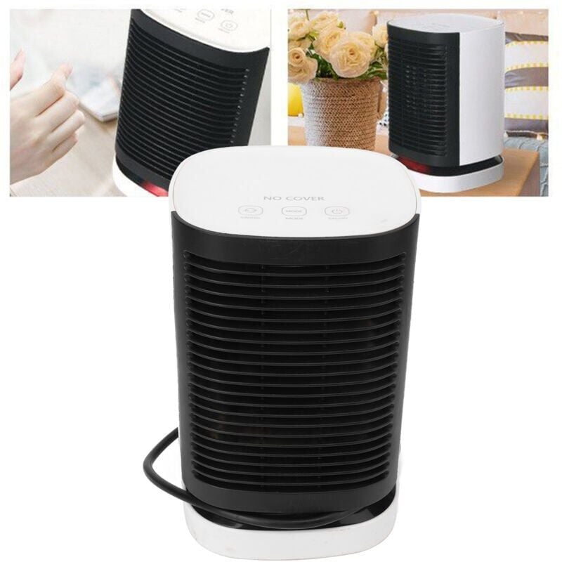 foto del prodotto snq mini radiatore oscillante portatile, riscaldamento elettrico da ufficio a risparmio energetico, bianco