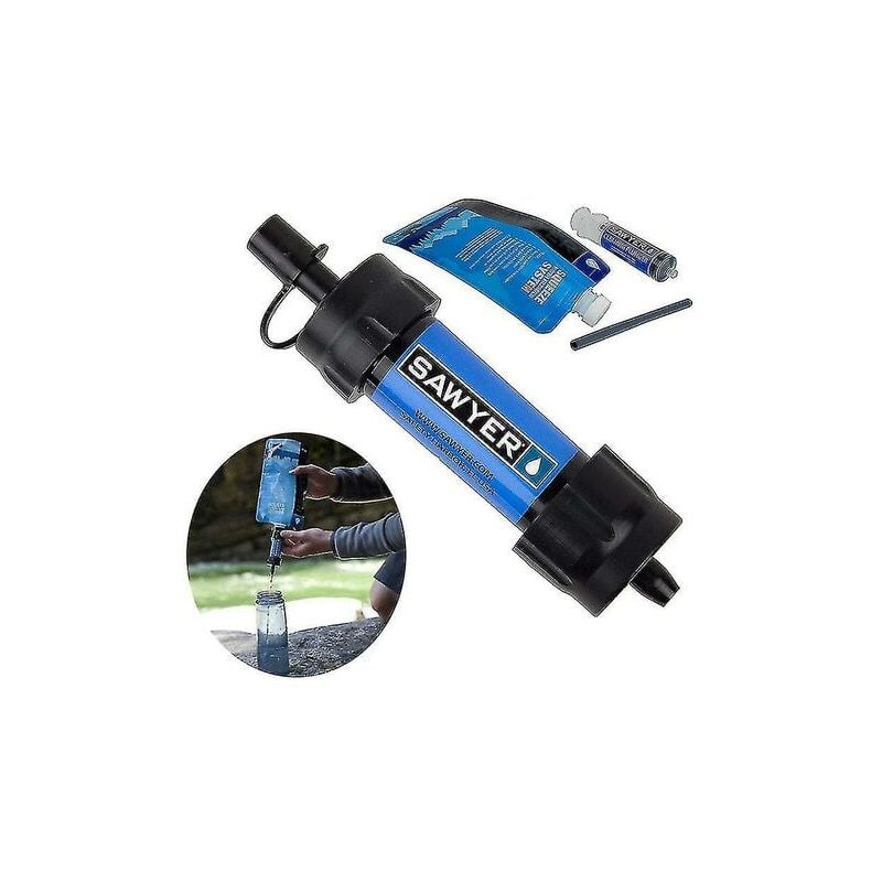 foto del prodotto snq mini sistema di filtraggio dell acqua portatile, purificatore d acqua di sopravvivenza, cannuccia