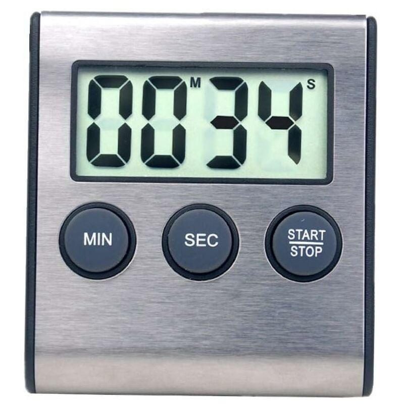 foto del prodotto snq mini timer digitale, formato 24 ore, conto alla rovescia e cronometro, per cucinare, sport, studio, riunioni, parcheggio, cure mediche in