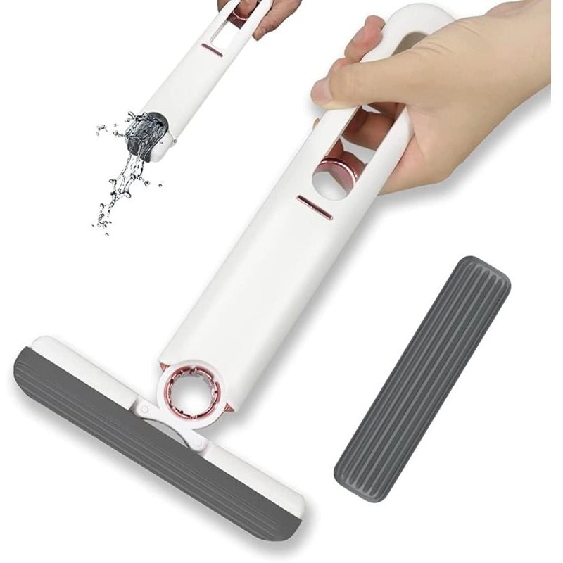 foto del prodotto snq mini vadrouille de nettoyage mini vadrouille portable mini vadrouille mains libres vadrouille auto,avec fonction d essorage,pour