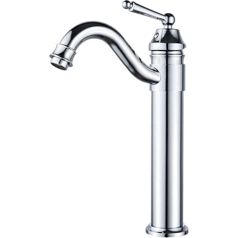 foto del prodotto snq miscelatore monocomando per lavabo alto per lavabo o lavabo del bagno, pu ruotare di 360 , disponibile miscelatore per lavabo con acqua calda
