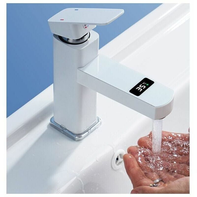 foto del prodotto snq miscelatore per lavabo da bagno in ottone puro unico neoperl aeratore rubinetto per lavabo da bagno rubinetto miscelatore per lavabo colore