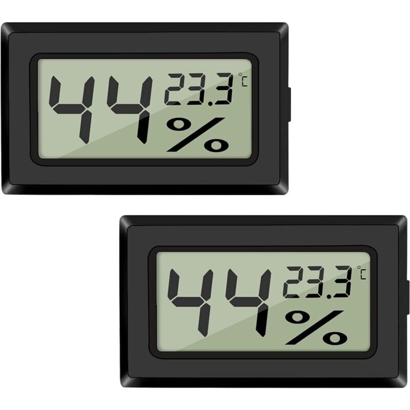 foto del prodotto snq misuratore di umidit della temperatura digitale lcd da 2 pezzi, mini termometro igrometro digitale e misuratore di umidit per
