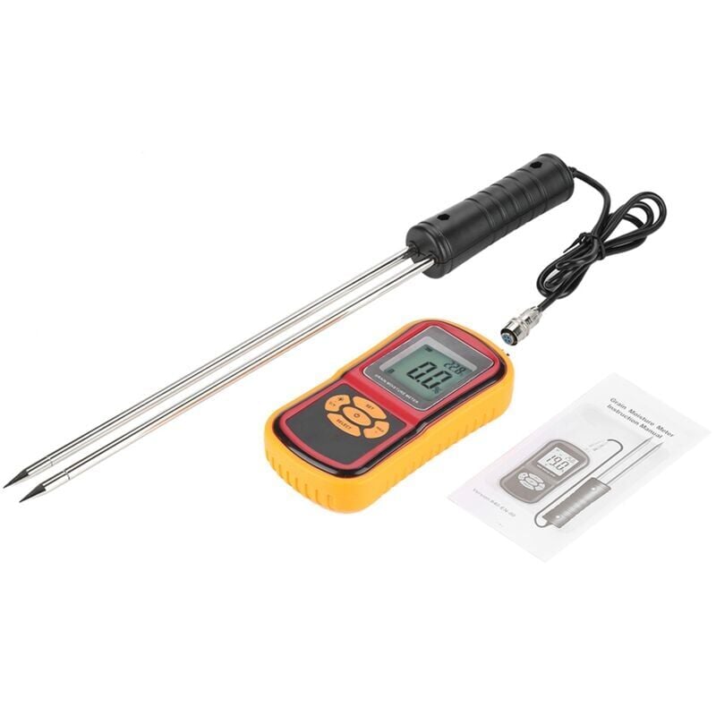 foto del prodotto snq misuratore di umidit per cereali integrato, misuratore di umidit portatile per riso, mais, grano, misuratore di temperatura e umidit per