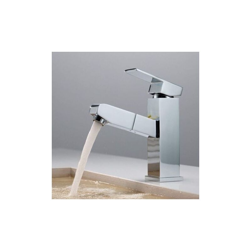 foto del prodotto snq mitigeur mitigeur de lavabo de cuisine extractible vier pivotant 360 robinet chaud et froid robinet filtre pour lavabo de salle de bain en