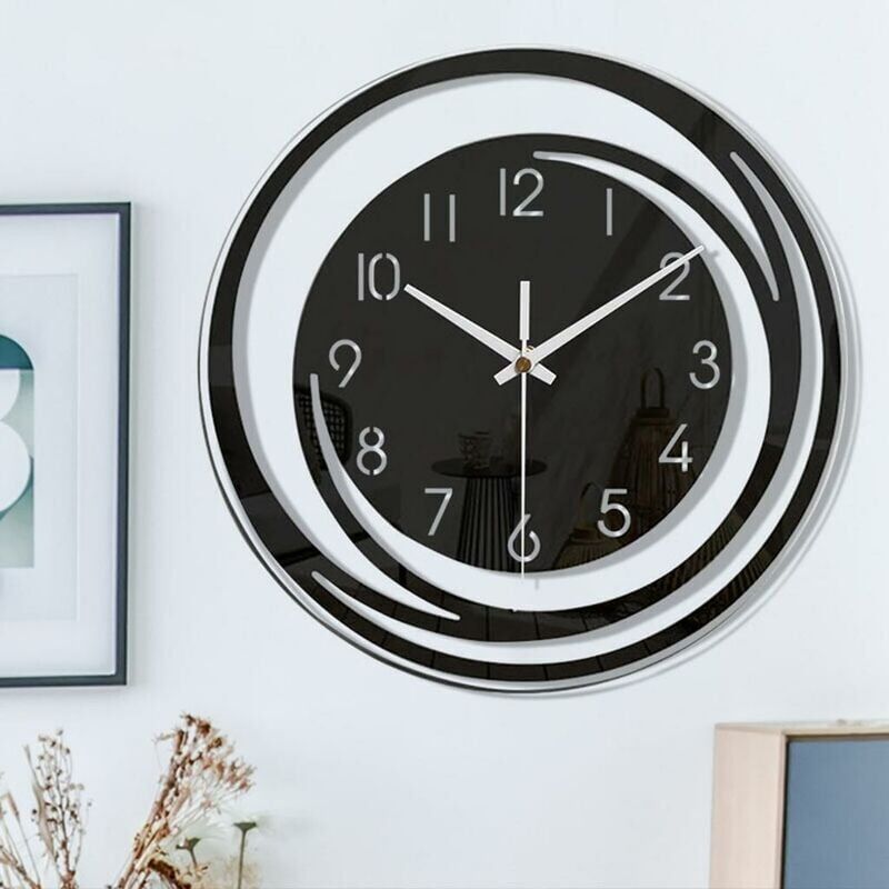 foto del prodotto snq moderno orologio da parete decorativo e silenzioso, ideale per arredare la camera da letto e il soggiorno.