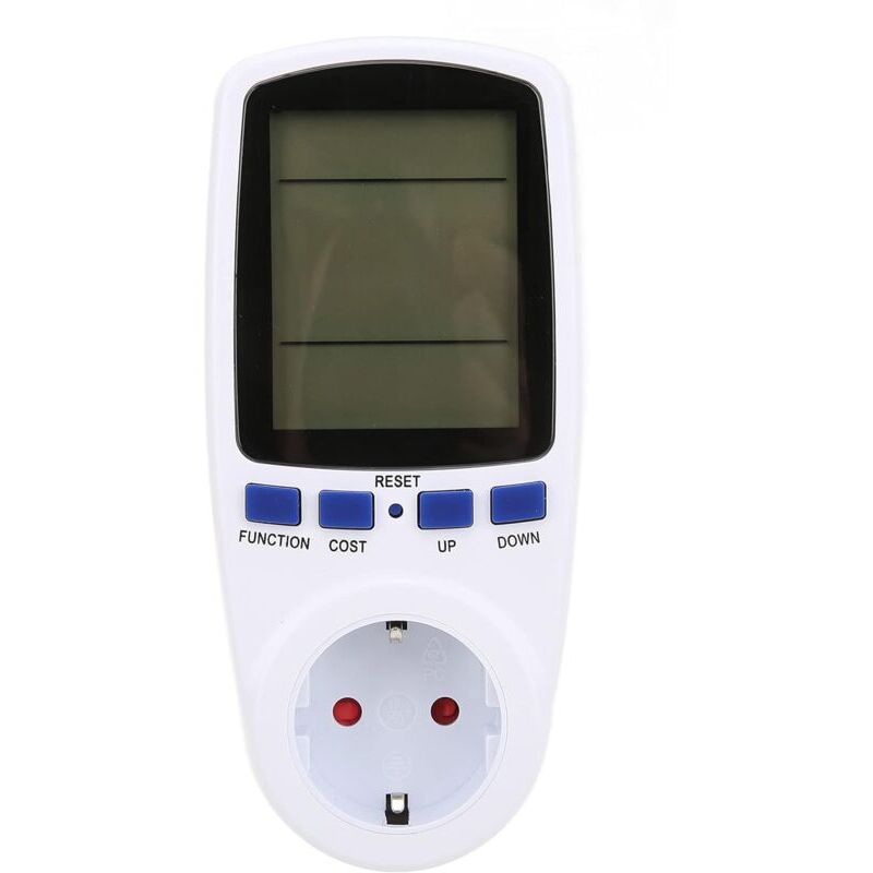 foto del prodotto snq moniteur d utilisation de l lectricit du compteur de puissance, avec cran lcd r tro clair , avertissement de surcharge watt volt