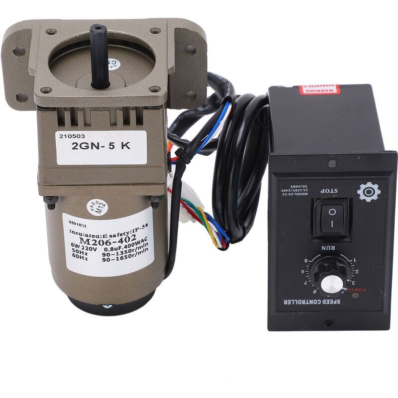 foto del prodotto snq motore asincrono monofase ac 220v 6w 5k con decelerazione regolabile in velocit 