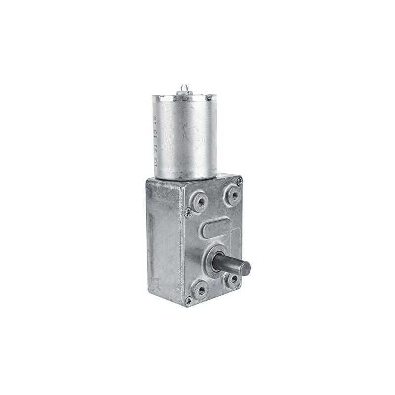 foto del prodotto snq motore riduttore a vite senza fine turbo ad alta coppia con ingranaggi in metallo da 12 v cc 2 giri min 