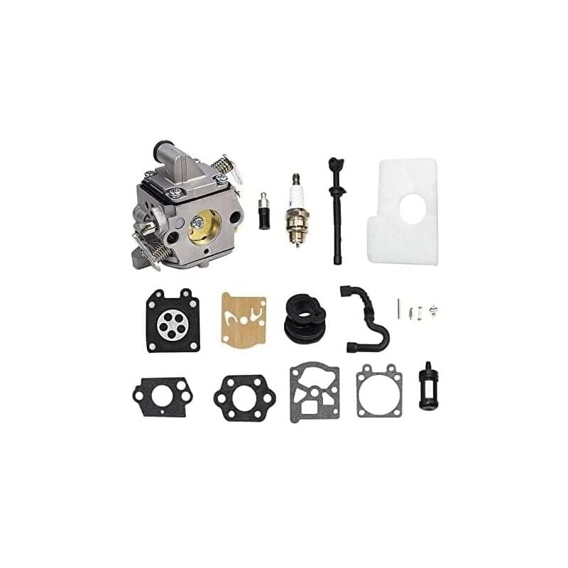 foto del prodotto snq ms170 ms180 c1q s57a carburateur kit pour stihl 017 018 ms 170 180 180c ms170 ms180 ms170c ms180c tron onneuse tondeuses gazon avec filtre 