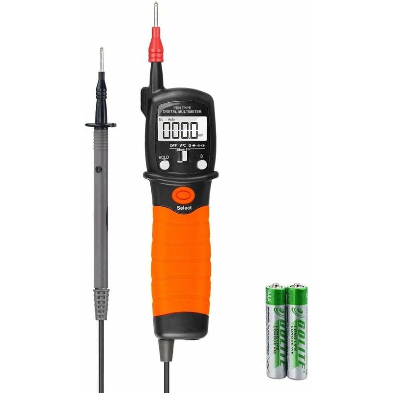 foto del prodotto snq multimetro, tester elettrico, multimetro digitale a penna, multimetro, misuratore di tensione ac dc, tester di resistenza 2000 conteggi per la