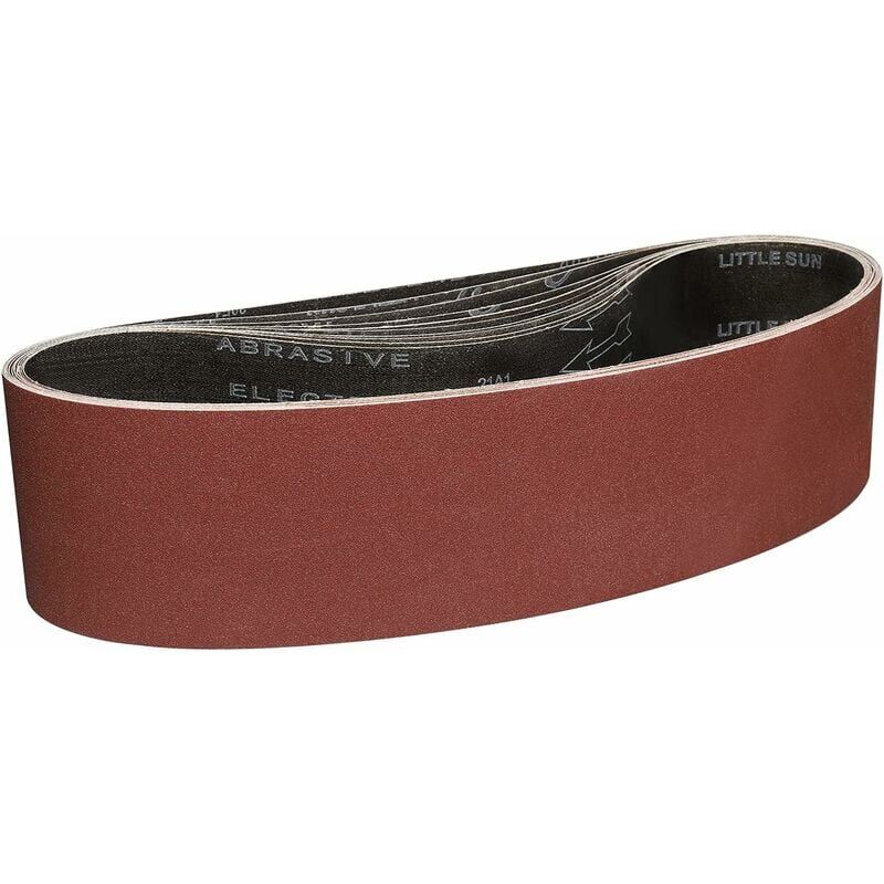 foto del prodotto snq nastri abrasivi 100x915 mm 10 pezzi di nastro abrasivo grana 120 per levigatura e lucidatura con levigatrice a nastro portatile